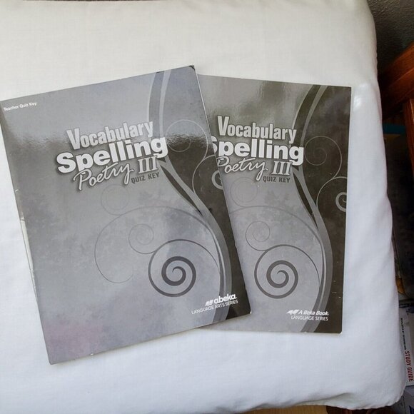 A Beka Vocabulary Spelling Poetry III Teacher Key, Teacher Quiz Key, Abeka - Picture 4 of 5